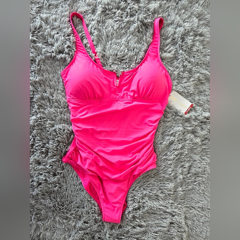 ποΈ Anne Cole Hot Pink One Piece - Picture 2 of 9